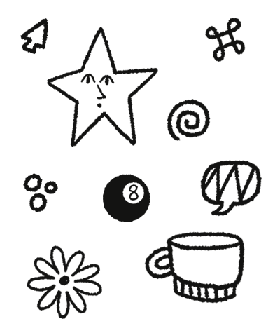 Illustration of various objects moving around